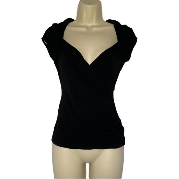 Cache Tops - Cache Women’s Black Blouse Size Extra Small (XS)